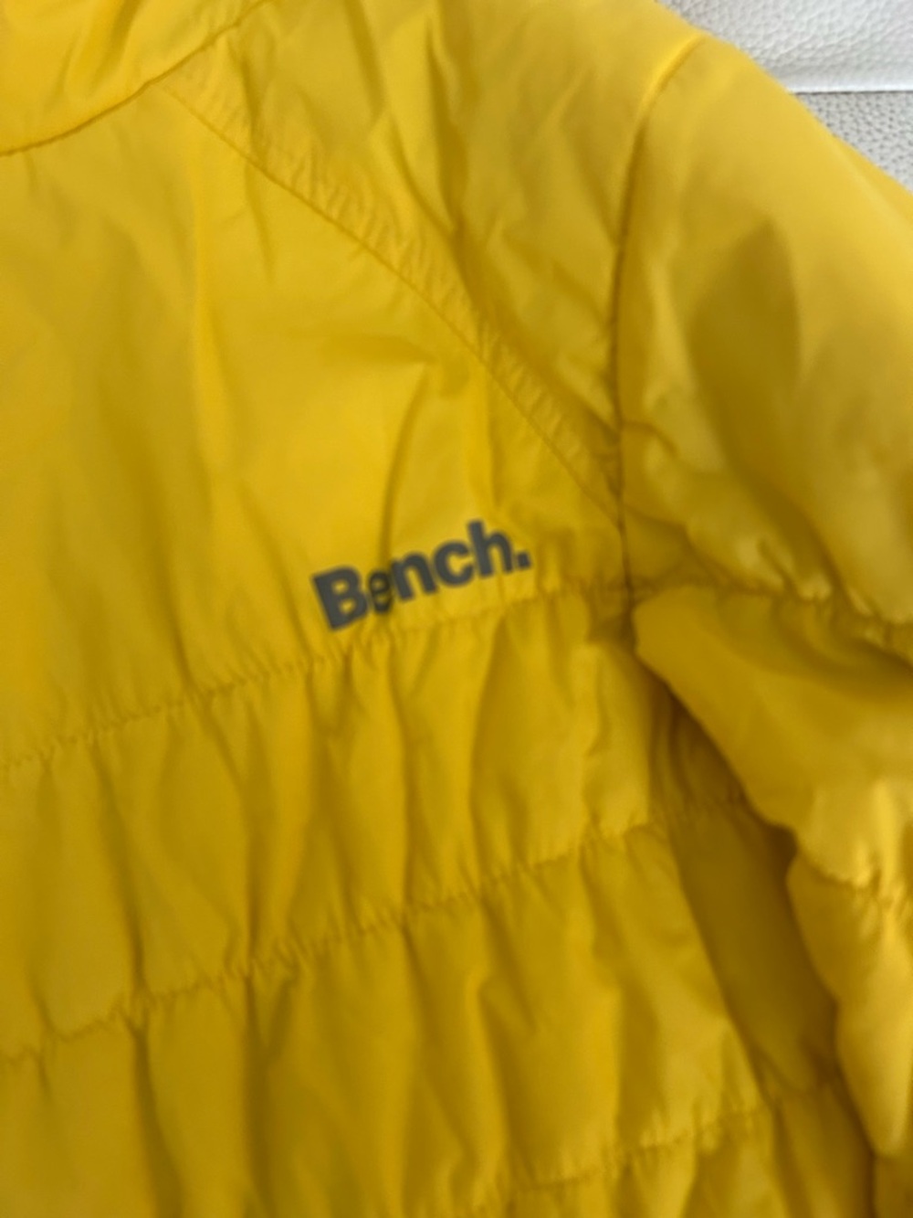 Bench Urbanwear Jacket with Yellow Trim and Beige Shell - Picture 3 of 6